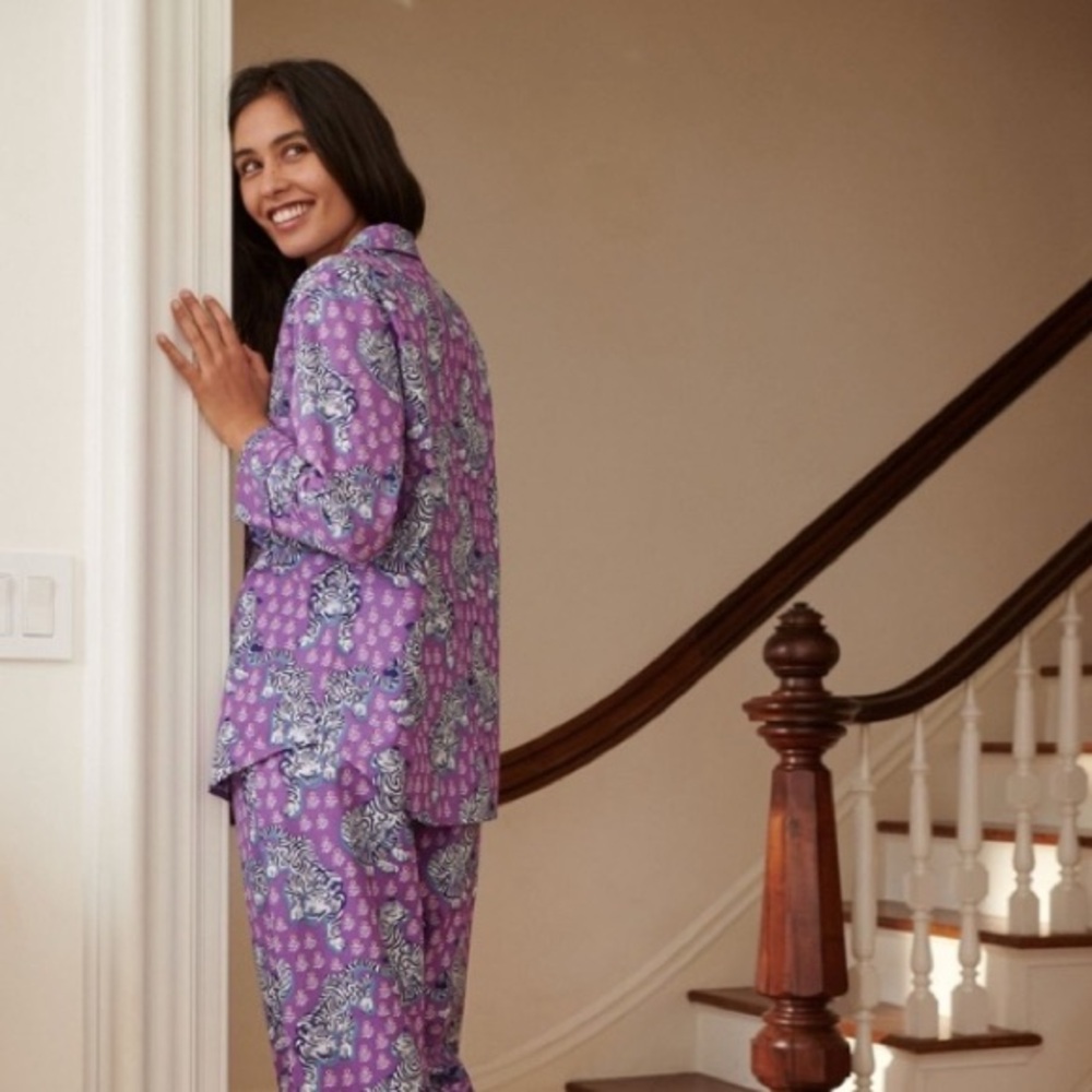 Printfresh Tiger Queen Long Sleeve Button Pj Paja… - image 2